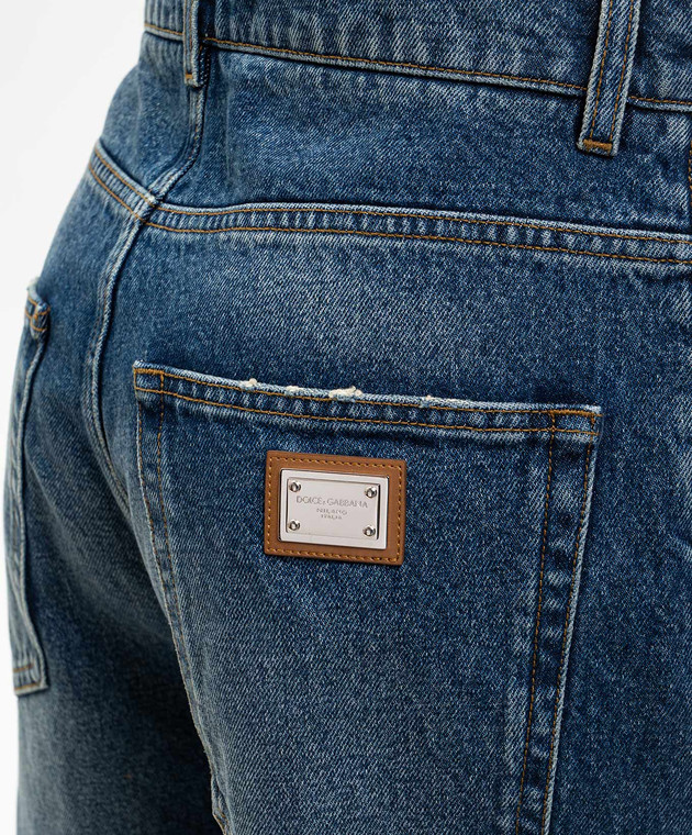 Dolce&Gabbana Сині джинси з ефектом потертості FTDGVDG8OC8 зображення 5