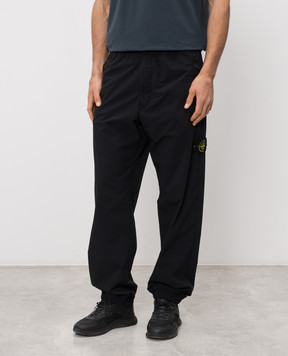 Stone Island Чорні джогери з патчем логотипа L1S153100048S0375