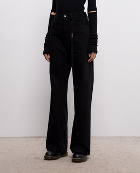 Ann Demeulemeester Чорні джинси-кльош Genoveva B0013624FA038