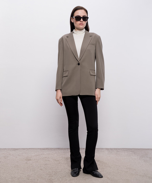 The Row Серый жакет Ezri из шерсти 10796W2812 изображение 2