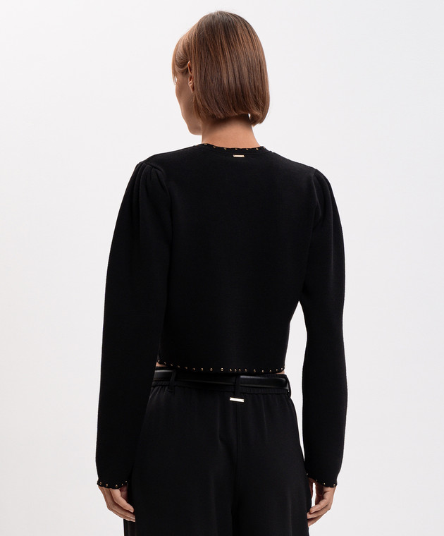 Twinset Черный кардиган 262TP3090 изображение 4