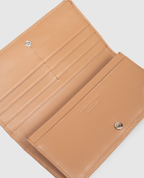 Gianni Chiarini Бежевий шкіряний гаманець з логотипом PF5041TKL