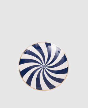 Bitossi Home Белое фарфоровое блюдце Wheel ABR00061