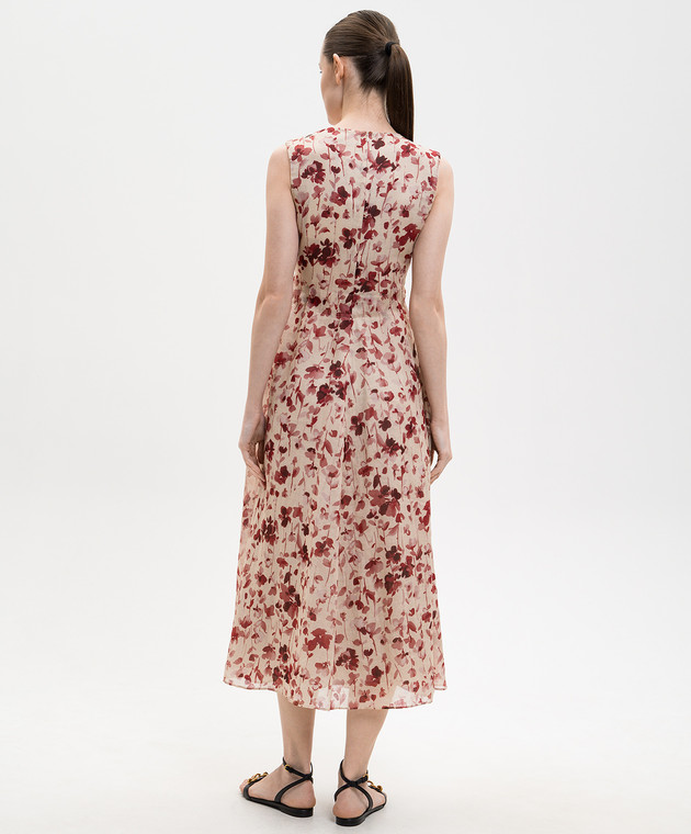 Max Mara Бежевое платье ALIBI из рамы в цветочный принт SMMALIBI изображение 3