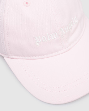 Palm Angels Детская розовая кепка с вышивкой логотипа PGLB001S26FAB003