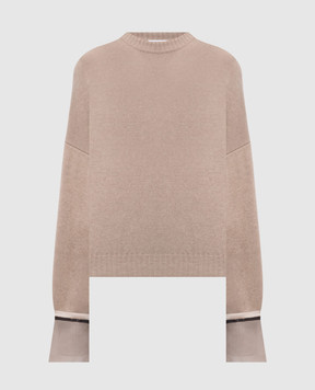 Brunello Cucinelli Бежевый джемпер из кашемира M12747000