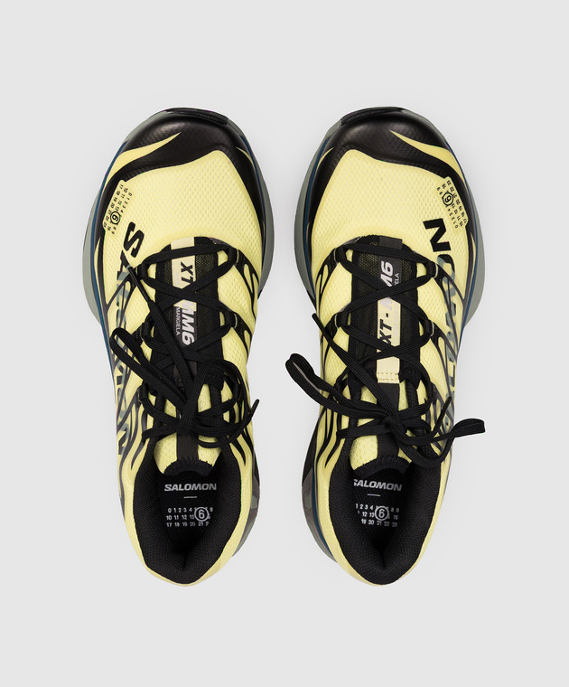 Maison Margiela MM6 Жовті кросівки з принтом логотипа SH1WS0020P6303 зображення 4