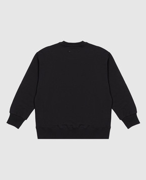 Maison Margiela MM6 Дитячий чорний світшот з принтом M61161MM08R