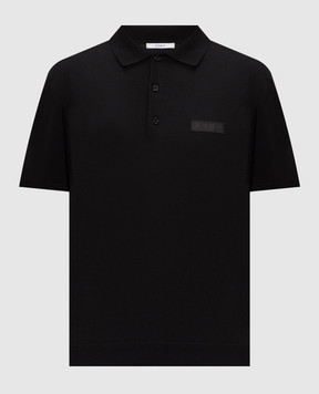 Givenchy Черное поло с нашивкой логотипа BML0144YPF