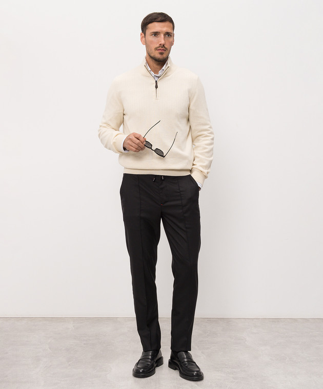 ISAIA Бежевий джемпер з кашеміру MG8493YP003 зображення 2