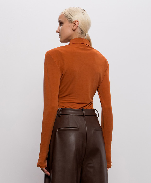 Rowen Rose Коричневое поло RRJ501 изображение 4