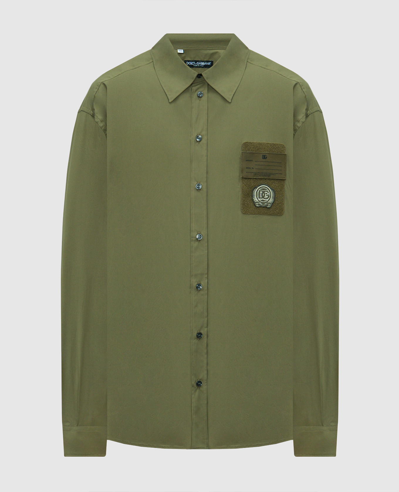 

Красная рубашка хаки с нашивкой монограммы логотипа, Рубашки