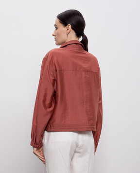 Peserico Червона куртка з ланцюжком A2512901939