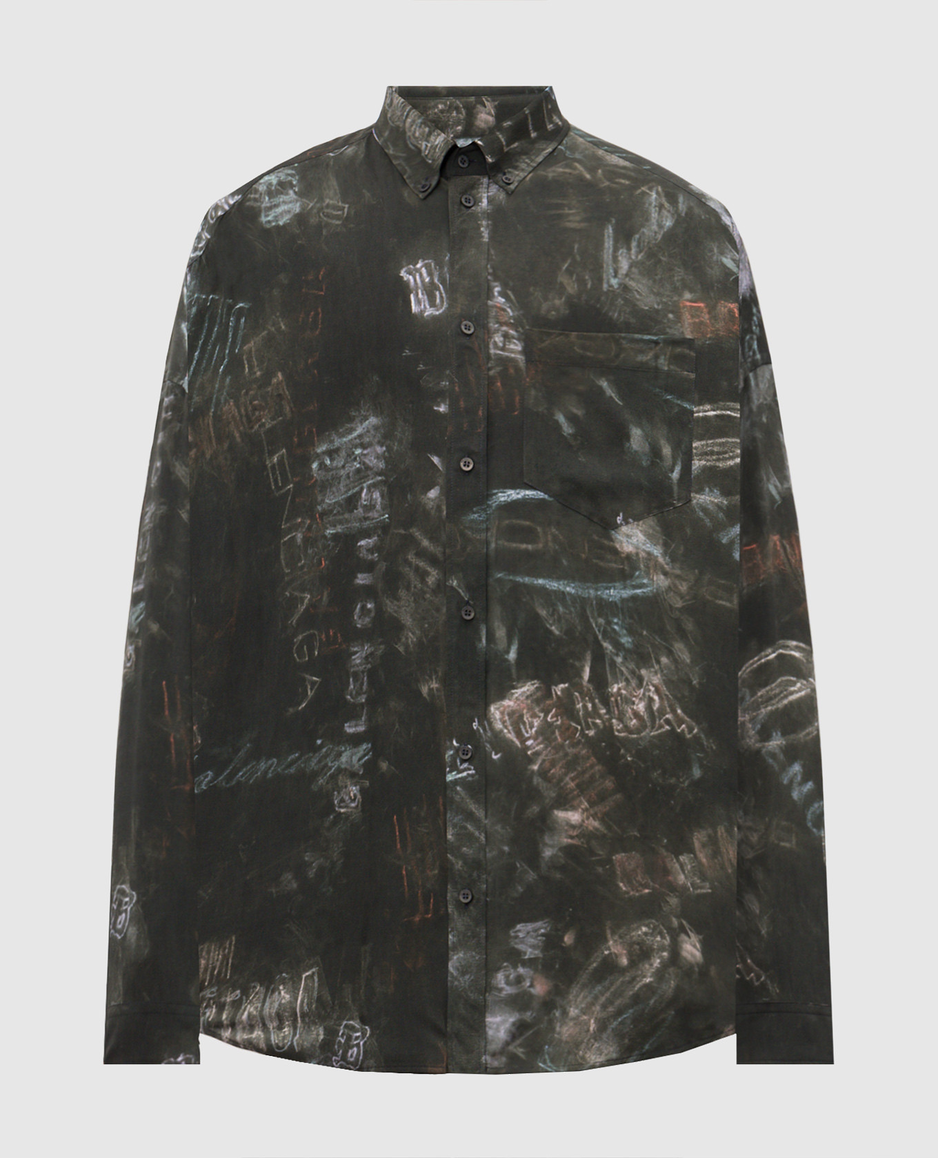 

Черная рубашка с принтом логотипа, Черный, Рубашки