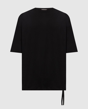 Ann Demeulemeester Черная футболка с надписью Dear Night Thoughts B0014552FA206