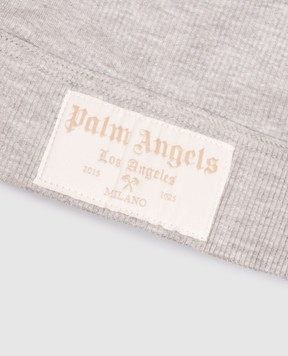 Palm Angels Серый топ с нашивкой логотипа PLA1UWTP10SI