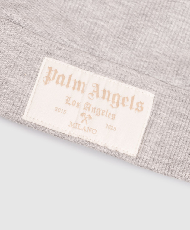 Palm Angels Сірий топ з нашивкою логотипа PLA1UWTP10SI зображення 3