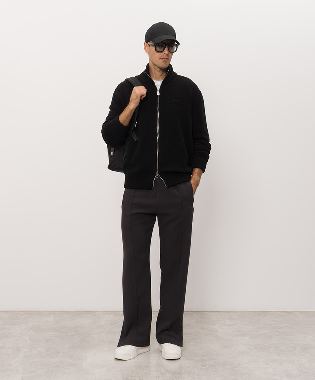 Givenchy Черный кардиган из шерсти и кашемира BMK01H4YRM изображение 2