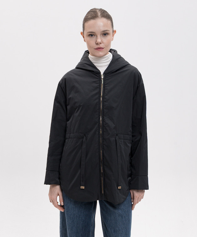 Max Mara Чорна двостороння куртка CHARME MTCCHARME зображення 4