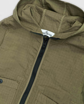 Stone Island Детская зеленая куртка с патчем логотипа L1S164100006S006368