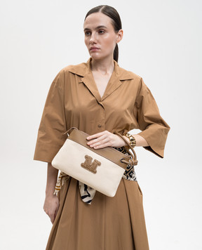 Max Mara Бежевый клатч RISIA BCHFRISIA