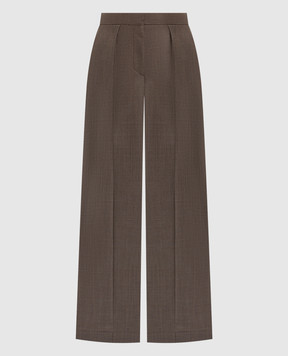 JOSEPH Коричневые брюки Alanel из шерсти JF009406