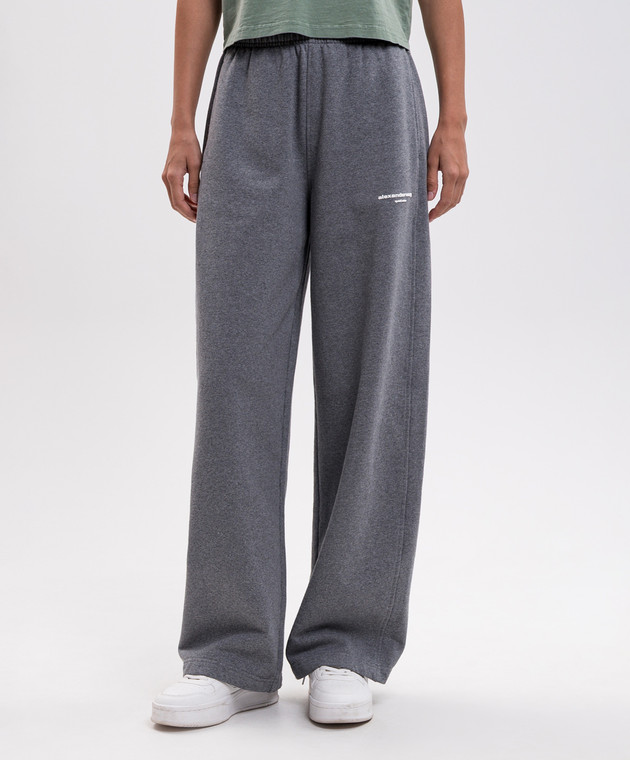 Alexander Wang Сірі утеплені спортивні штани 1CC4264065 зображення 3