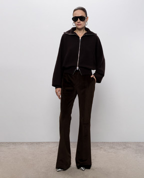 Jacob Lee Коричневый кардиган из кашемира WWCJ0015AW26BRSM