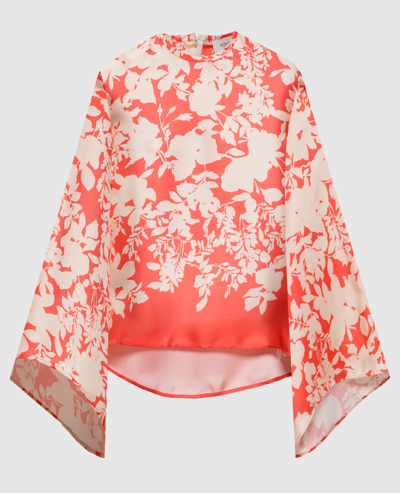 

Блуза из шелка в цветочный принт, Разноцветный, Блузы