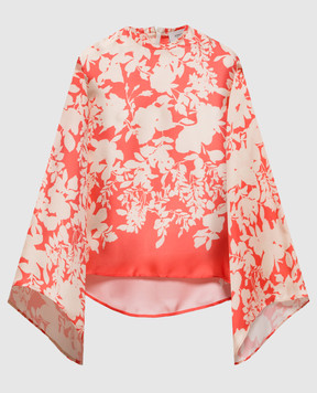Agnona Блуза із шовку в квітковий принт TT1101YS4064