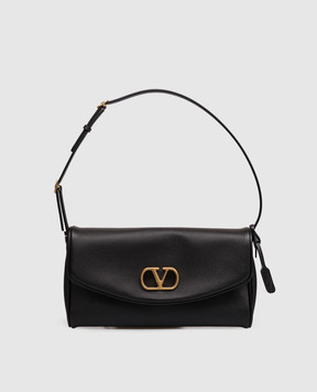Valentino Черная кожаная сумка DeVain 8W0B0T31ABM