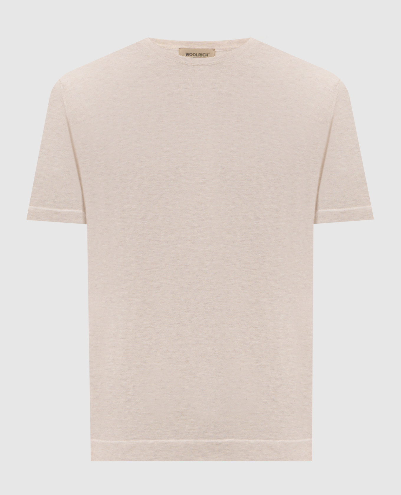 

Бежевая меланжевая футболка, Бежевый, Футболки