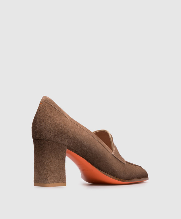 Santoni Коричневі замшеві туфлі WDOR72446HI2NAEA зображення 3