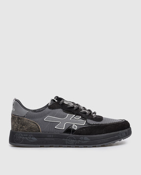 Premiata Черные комбинированные кроссовки NOUS NOUS8122