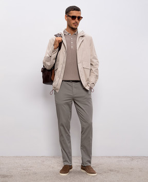 Brunello Cucinelli Серые брюки M289LI1770