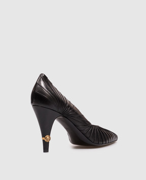 Versace Чорні шкіряні туфлі Gianni 10238371A17623