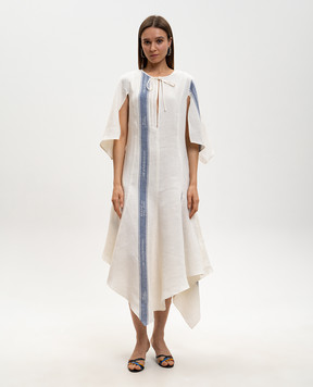 JW Anderson Сукня кольору айворі з льону DR0524PG1898