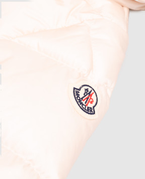 Moncler ENFANT Детская пуховая куртка цвета айвори Sharon L29511A00022597YF