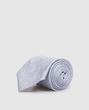 Pini Parma Блакитна краватка із шовку 60594202