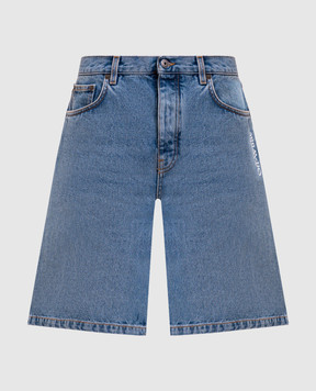 Off-White Синие джинсовые шорты с эмблемой Half Arrow 44XYC028S26D001