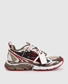 Off-White Комбинированные кроссовки Be Right Back Mesh с логотипом OMIA295S26FAB002