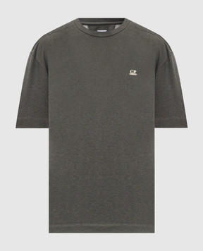 C.P. Company Сіра футболка з принтом логотипа MTS192A110643P