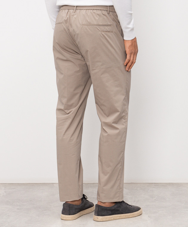 Peserico Бежевые брюки с нашивкой логотипа R5472503654 изображение 4