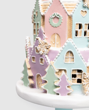 Shishi Декоративна різдвяна статуетка Gingerbread House Tree з підсвічуванням 68421