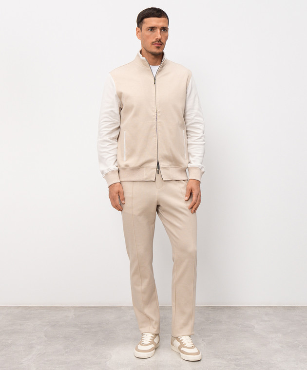 CAPOBIANCO Бежевый спортивный костюм с гравировкой логотипа 20M458MG00C20M707MG00 изображение 3