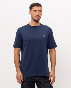 Brunello Cucinelli Синя футболка M0B138440