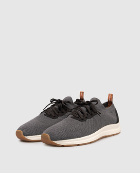 Enrico Mandelli Серые комбинированные кроссовки 0WALKC6057