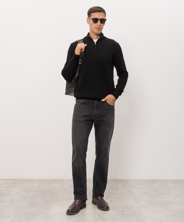 Cashmere&Whiskey Чорний джемпер з кашеміру MU866A1312525R зображення 2
