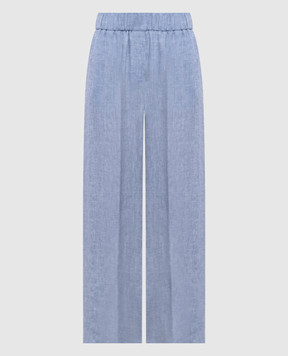 Peserico Блакитні штани з льону P0405202600