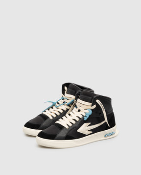 Off-White Чорні комбіновані хайтопи End Of Play OF05796101